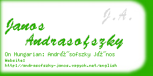 janos andrasofszky business card